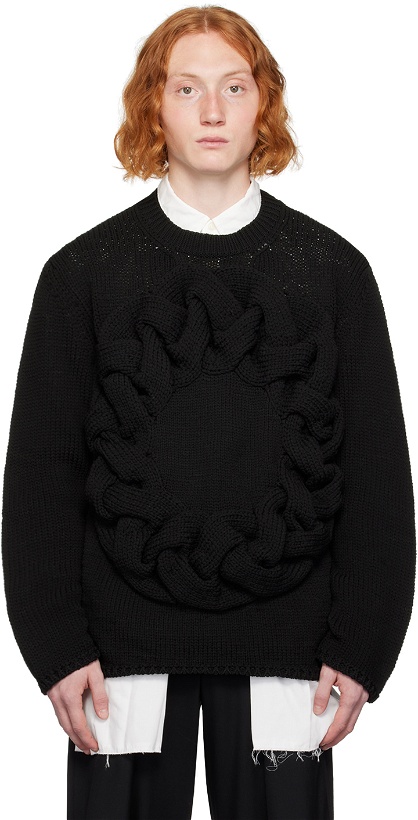 Photo: Comme des Garçons Homme Plus Black Crewneck Sweater