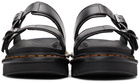 Dr. Martens Black Leather Myles Brando Sandals