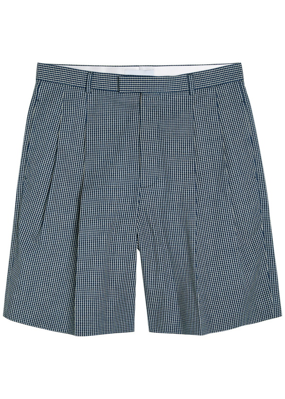 Photo: Givenchy Checked Cotton Shorts White
