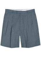 Givenchy Checked Cotton Shorts White