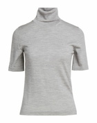 Goes Botanical Womens Turtleneck Light in Grey