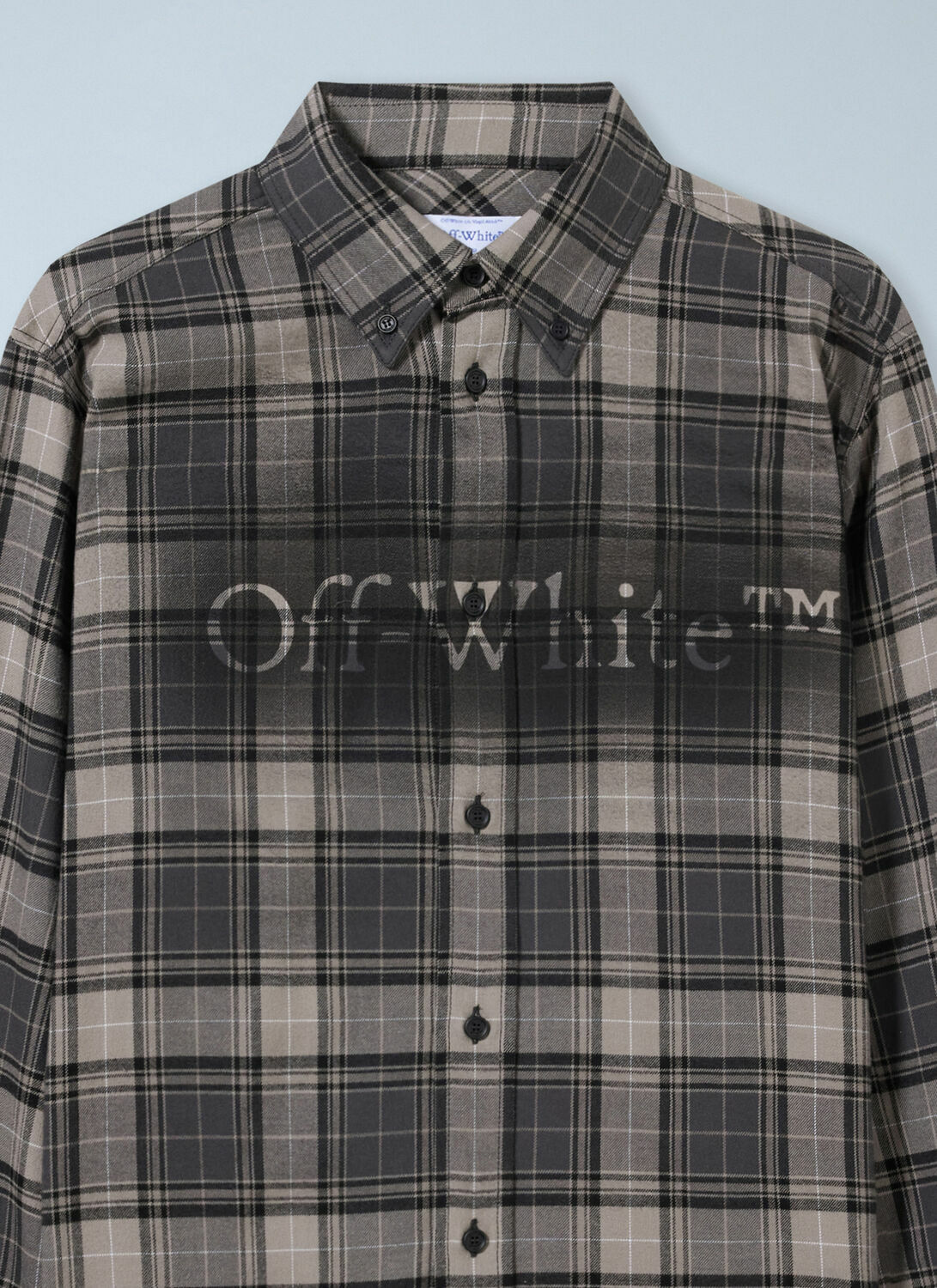 Off-White Spray Book Check Flannel Shirt