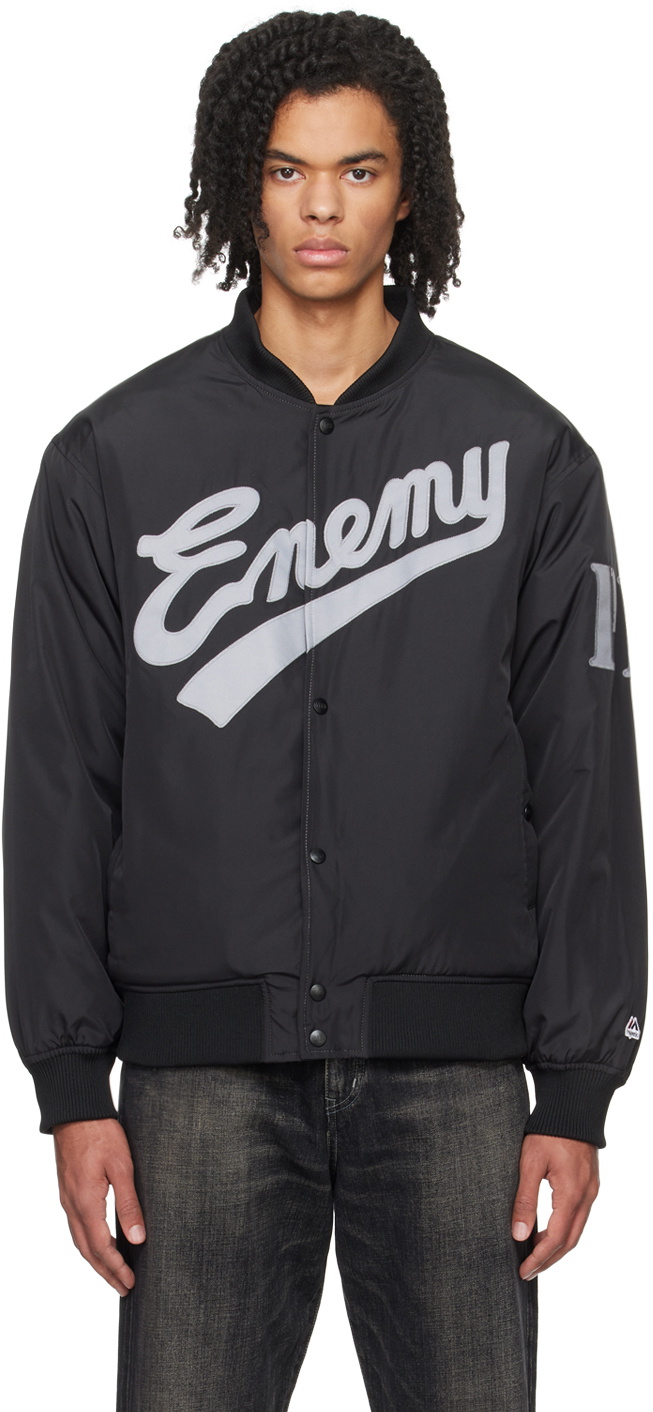 Neighborhood Black PUBLIC ENEMY & Majestic Edition Bomber Jacket 