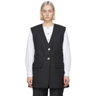 GANNI Grey Wool Suiting Vest