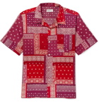Universal Works - Patchwork Printed Cotton Shirt - Men - Red
