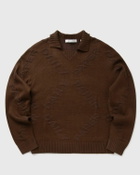 Daily Paper DIAMOND KNIT SWEATER Brown Mens Pullover