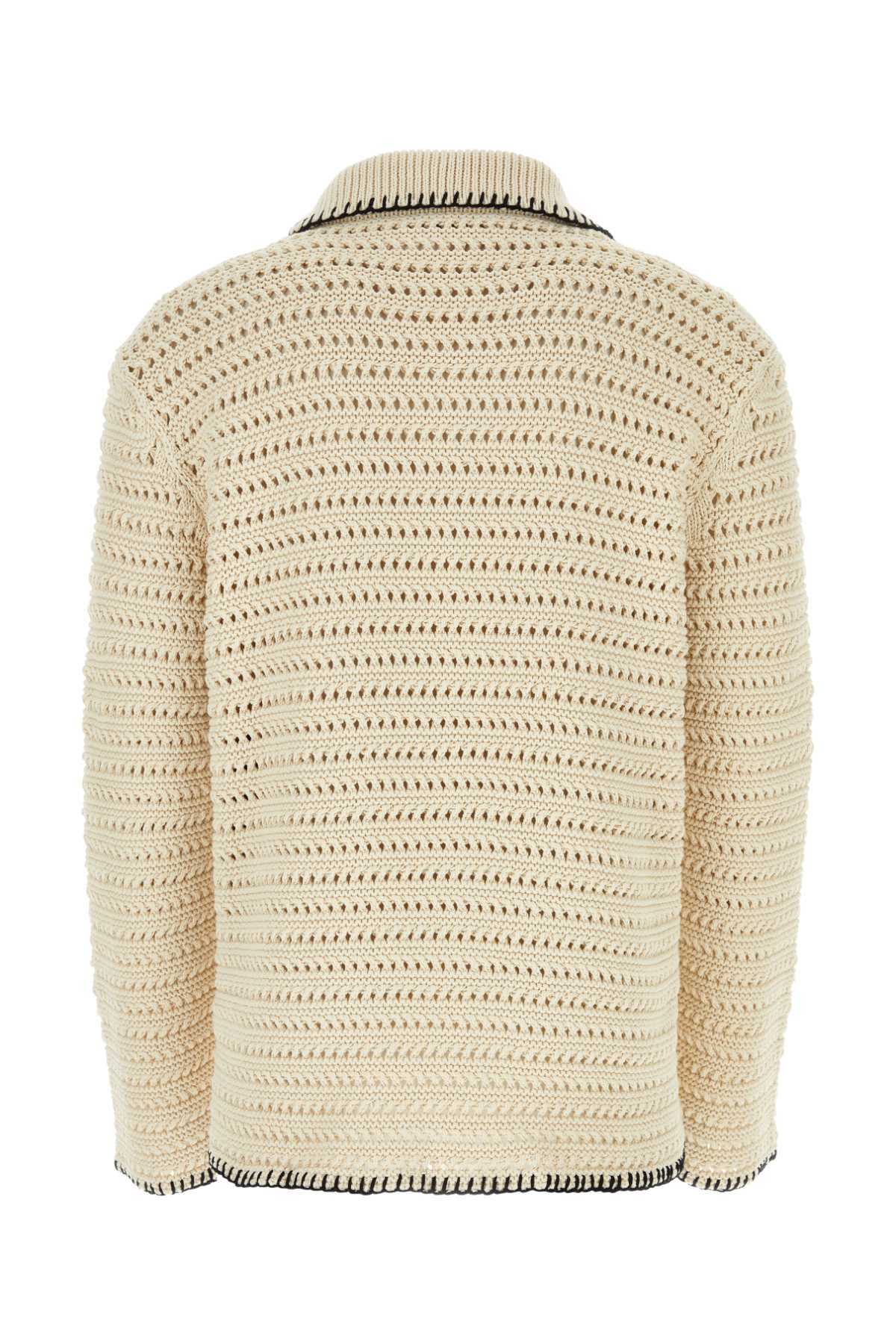 Alanui Sand Crochet Shirt