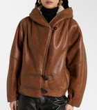 Isabel Marant Amiel shearling-lined leather jacket