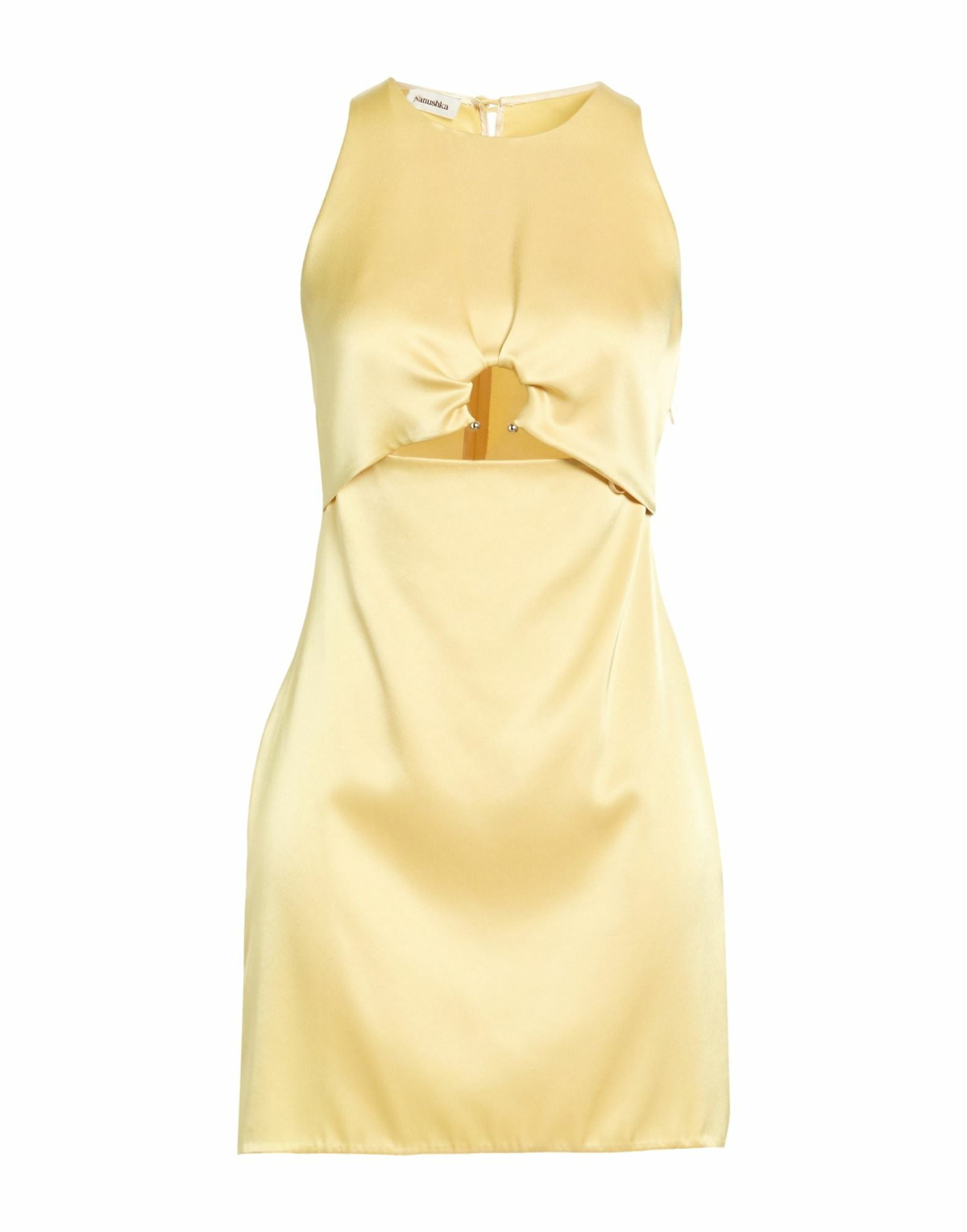 Nanushka Womens Mini dress Pastel in Yellow