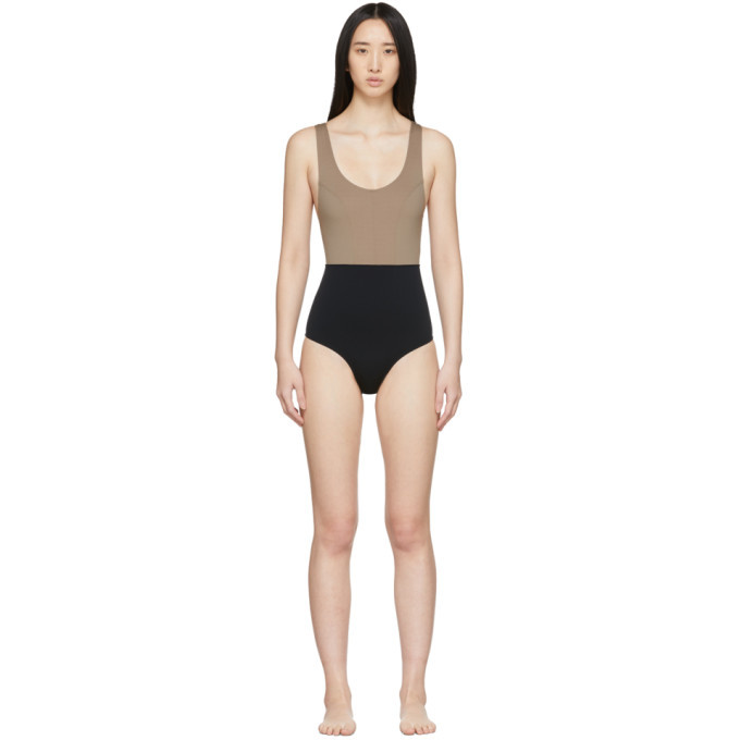 Photo: Ernest Leoty Taupe and Black Victoire One-Piece Swimsuit
