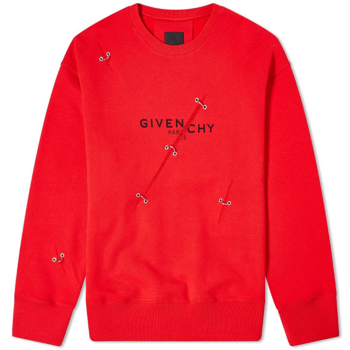 Photo: Givenchy Oversized Trompe LOeil Ring Crew Sweat