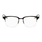Saint Laurent Black Semi Rimless Glasses