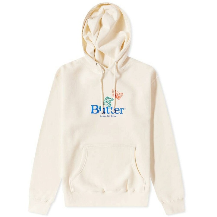 Photo: Butter Goods Men's Leave No Trace Pullover Hoody in Bone