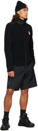 Moncler Grenoble Black Zip-Up Cardigan Jacket