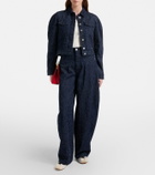 Jacquemus Ovalo de-Nîmes embroidered denim jacket