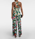 Oscar de la Renta Floral cotton-blend jumpsuit