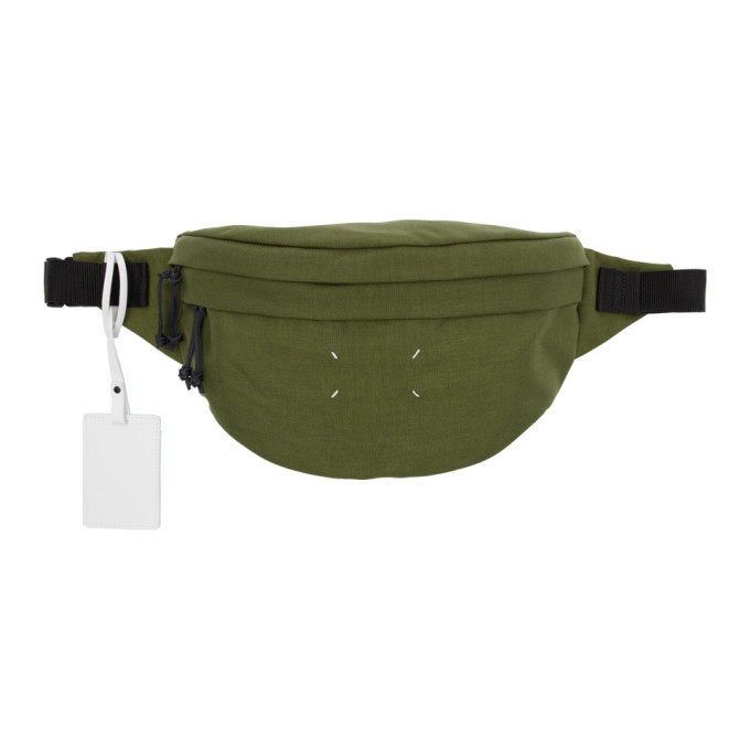 Photo: Maison Margiela Green Large Canvas Bum Bag