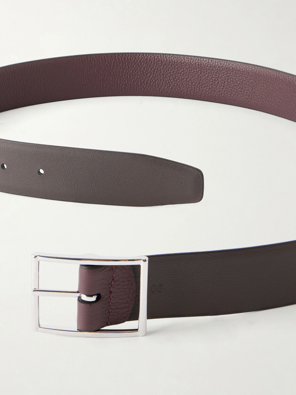 Anderson's - 3.5cm Reversible Full-Grain Leather Belt - Brown