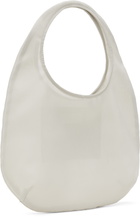 AMOMENTO Beige Sheer Tote