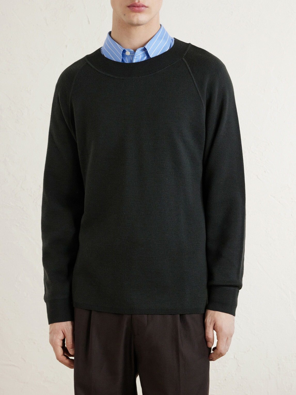 Margaret Howell - MHL. Merino Wool Sweatshirt - Black
