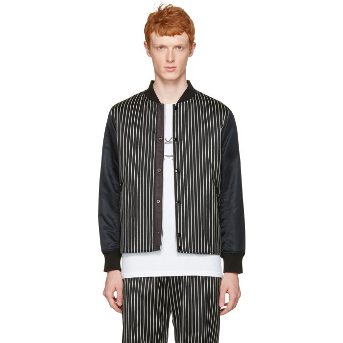 Rag and Bone Black Irving Bomber Jacket Rag and Bone