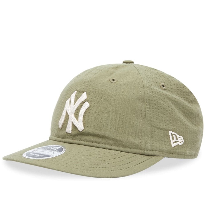 Photo: New Era NY Yankees Seersucker 9Fifty Adjustable Cap in Olive