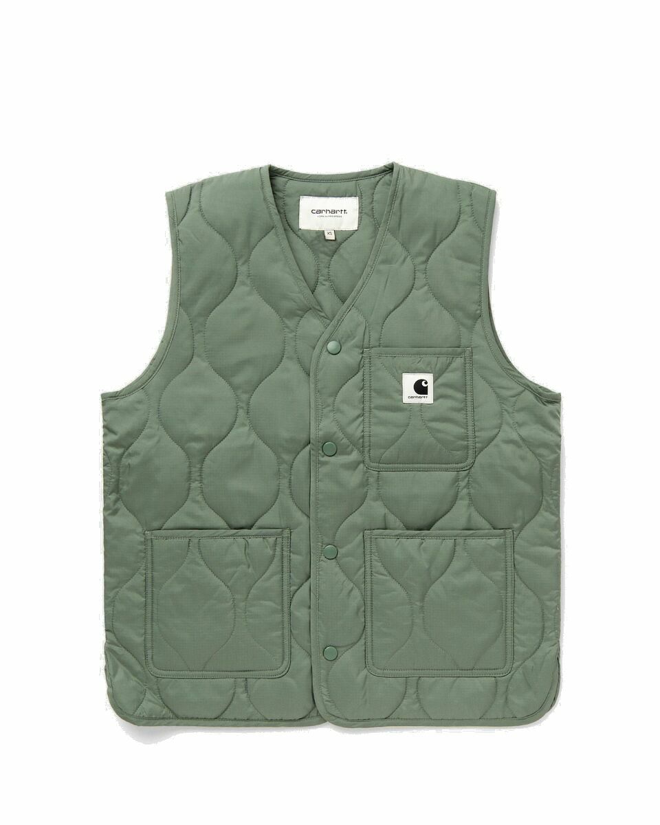 Photo: Carhartt Wip Wmns Skyler Vest Green - Womens - Vests