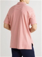 Sid Mashburn - Striped Cotton-Jersey Polo Shirt - Red