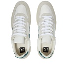 Veja Men's V-10 Basketball Mesh & Suede Sneakers in White/Green