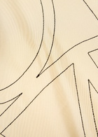 Toteme Logo-monogrammed Silk Shirt Off White