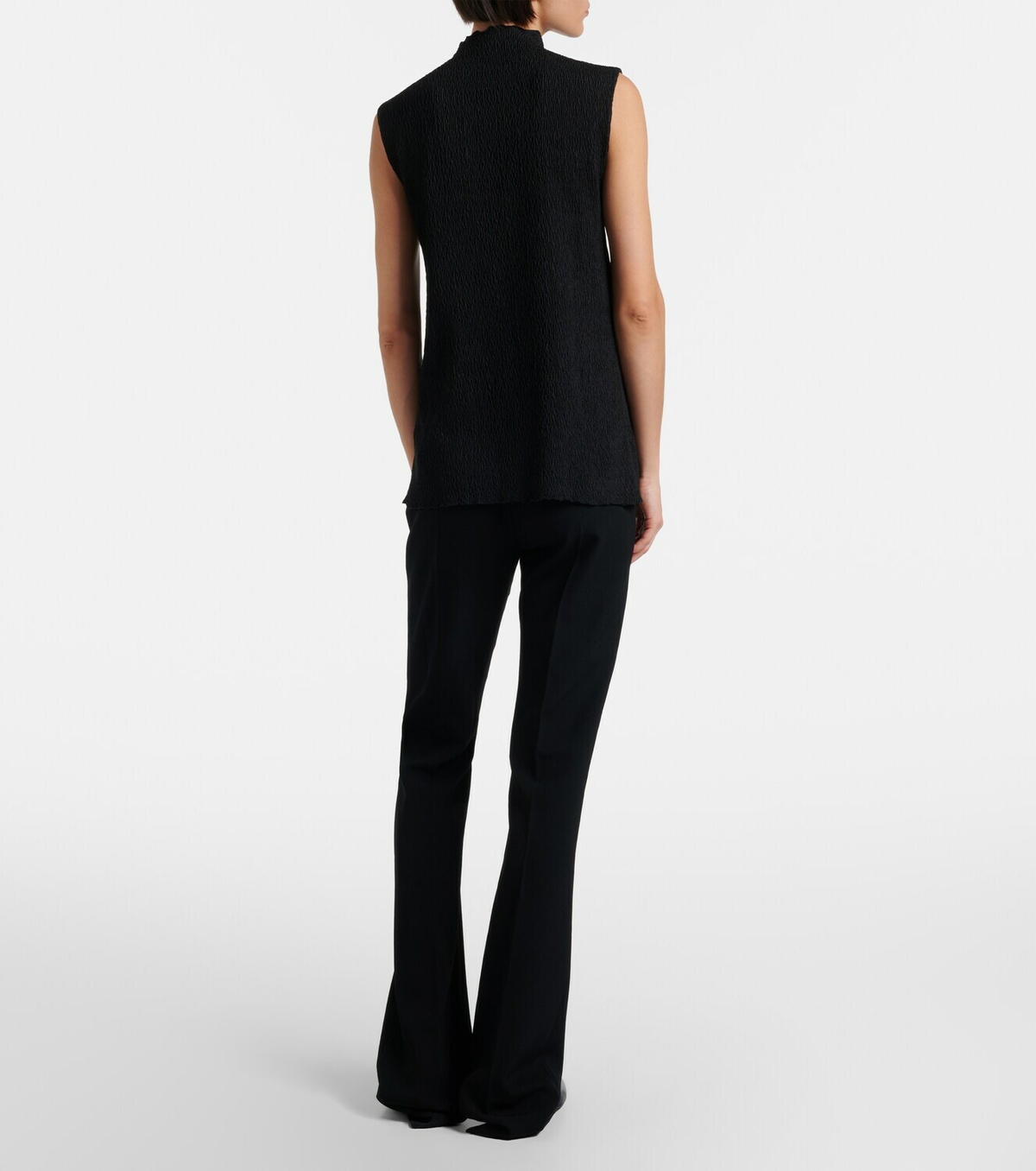 The Row Fabien wool cady flared pants