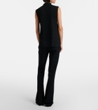 The Row Fabien wool cady flared pants