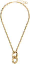 JW Anderson Gold Chain Link Pendant Necklace