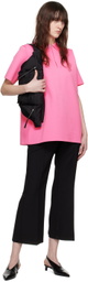 Jil Sander Pink Zip Polo