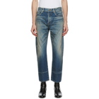 Saint Laurent Blue Staight-Cut Jeans