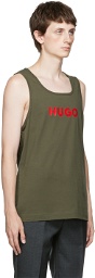 Hugo Khaki Bay Boy Tank Top