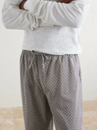 Derek Rose - Ledbury 96 Printed Cotton-Poplin Pyjama Trousers - Brown