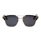 Gucci Gold and Black Retro Cruise Sunglasses