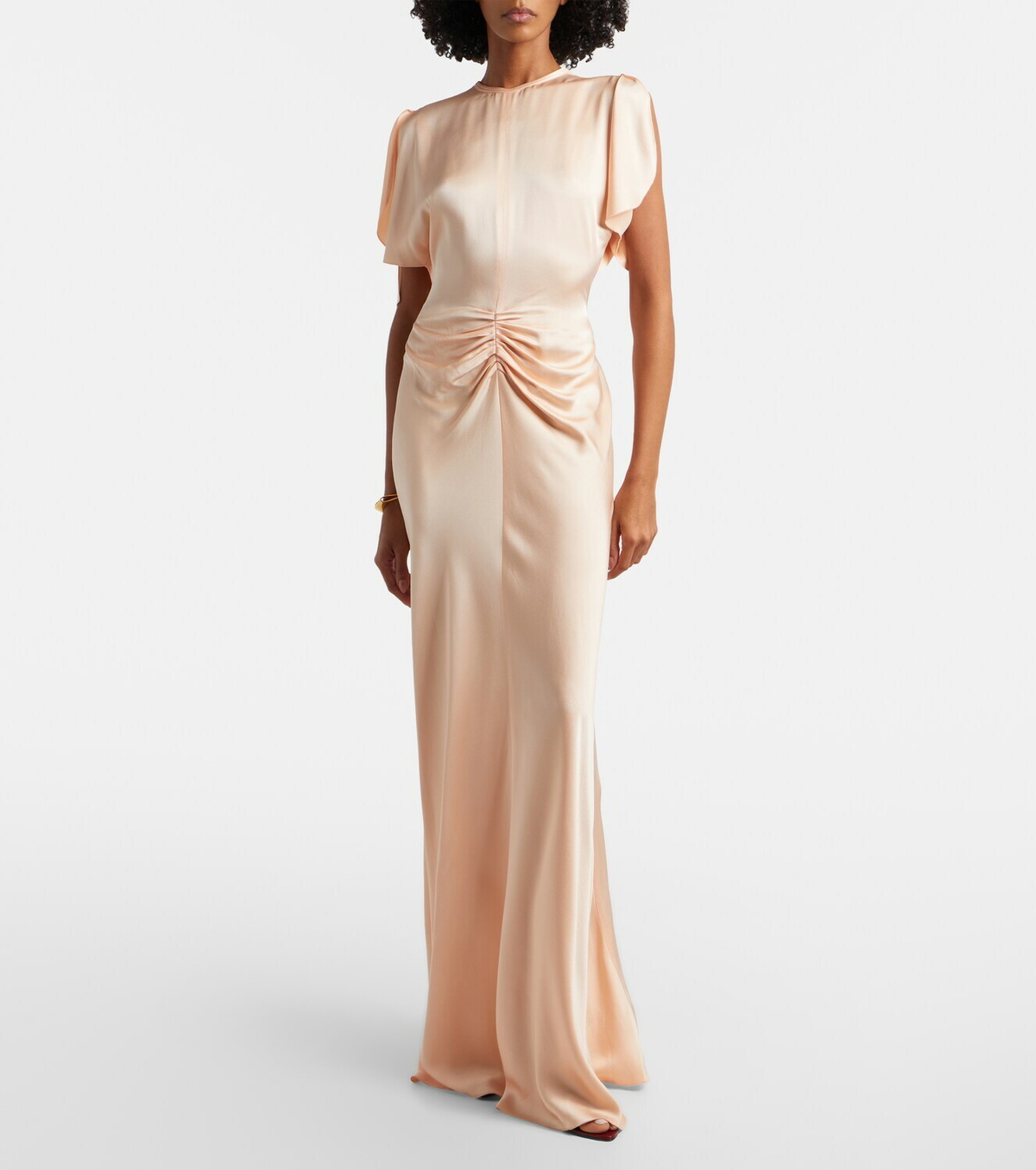 Victoria Beckham Isabella gathered satin gown
