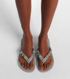 Balenciaga Cagole embellished thong sandals