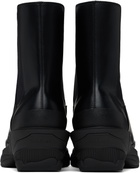 untitlab® Black Vertigo Heel Chelsea Boots