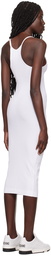 Moschino Jeans White Patch Midi Dress