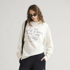 END. Worn Established LS T-shirt in Smoke White