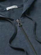 James Perse - Loopback Supima Cotton-Jersey Zip-Up Hoodie - Blue