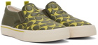 Coach 1941 Green Leather Skate Slip-On Sneakers