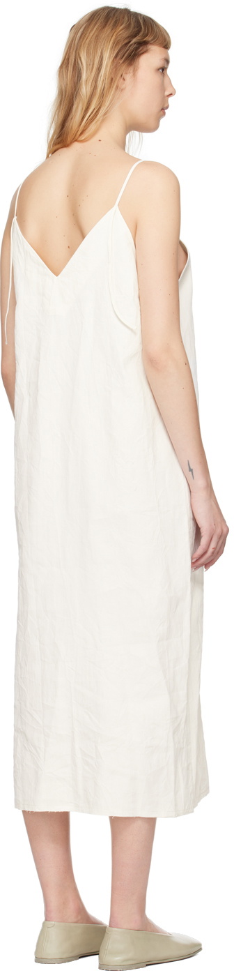 Quira SSENSE Exclusive Off-White V-Neck Midi Dress