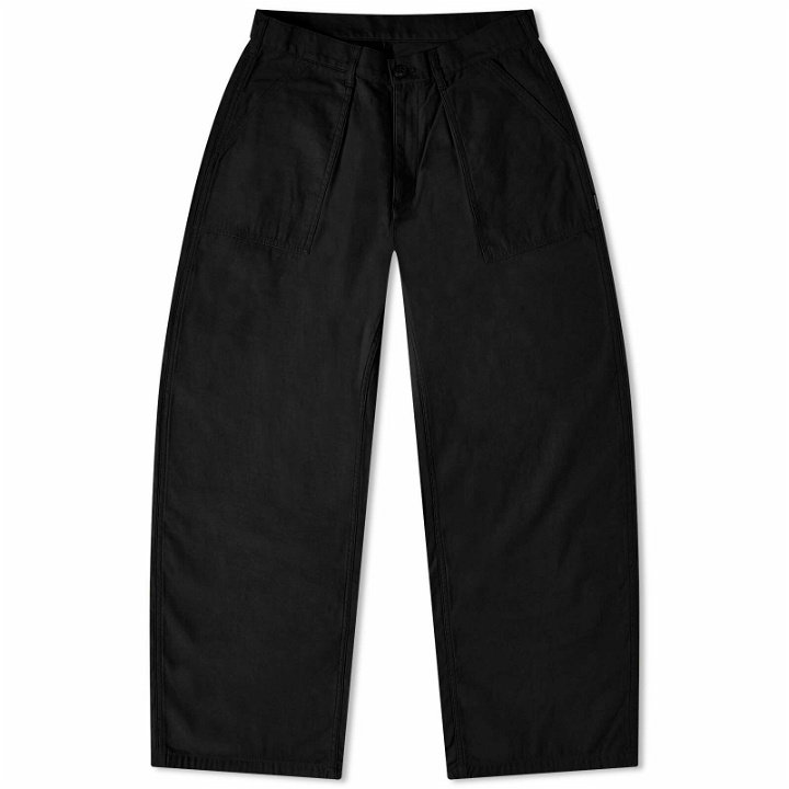 Photo: Neighborhood Men's Wide Baker Trousers in Black