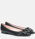 Roger Vivier Gommettine Ball leather ballet flats
