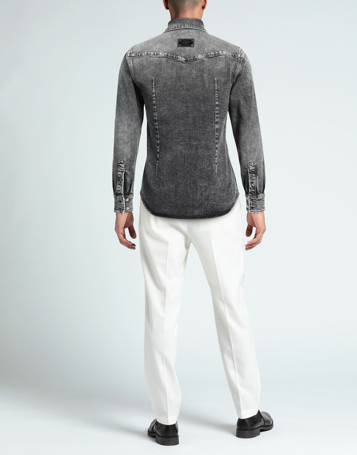 Dolce & gabbana Mens Denim shirt in Black