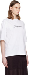 JACQUEMUS White 'The Jacquemus' T-shirt